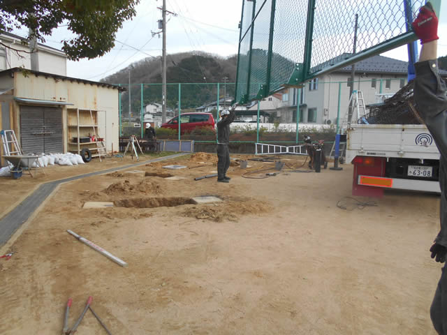 施工中の様子