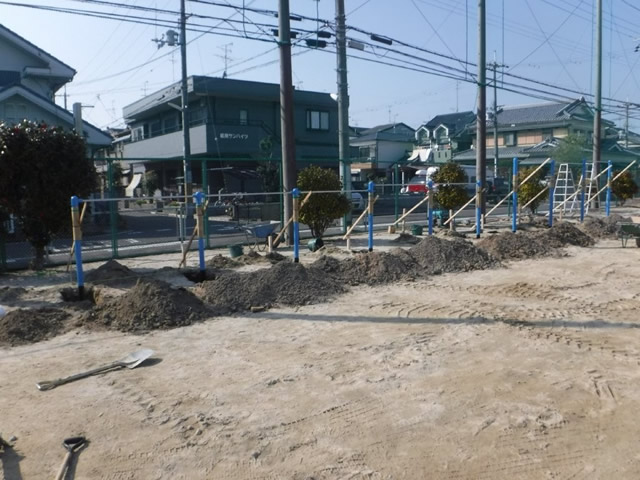 施工中の様子