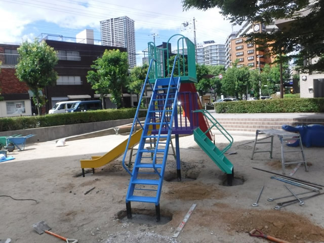 施工中の様子