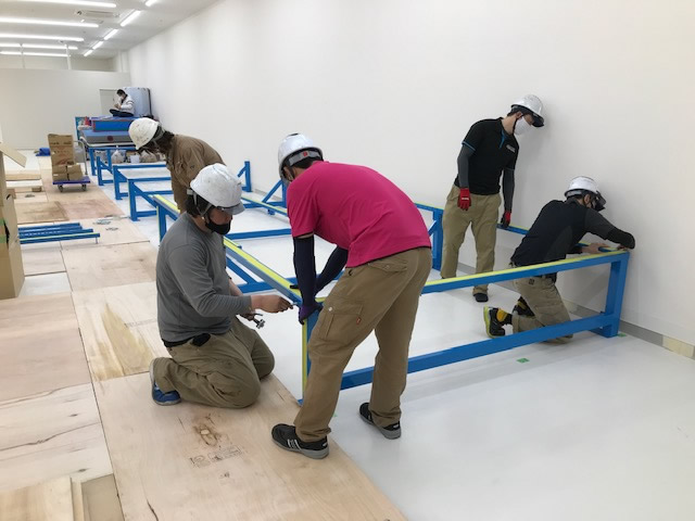 施工中の様子