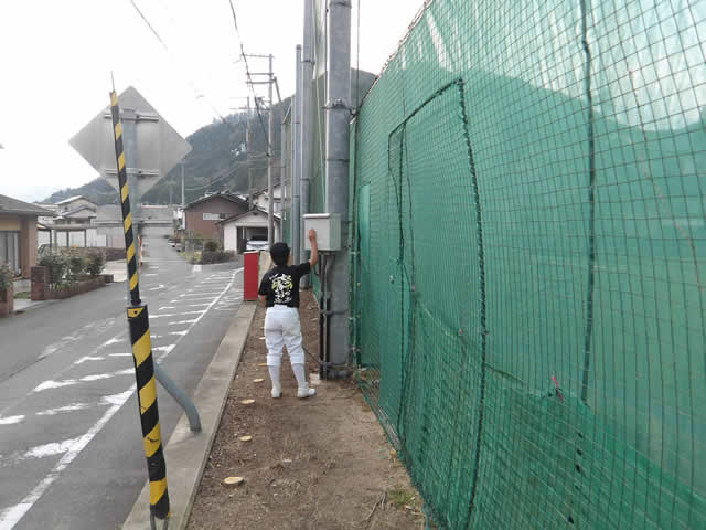 施工中の様子