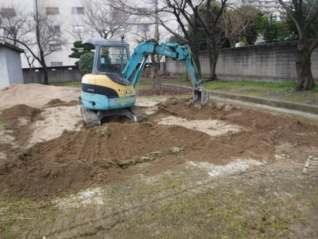 施工中の様子