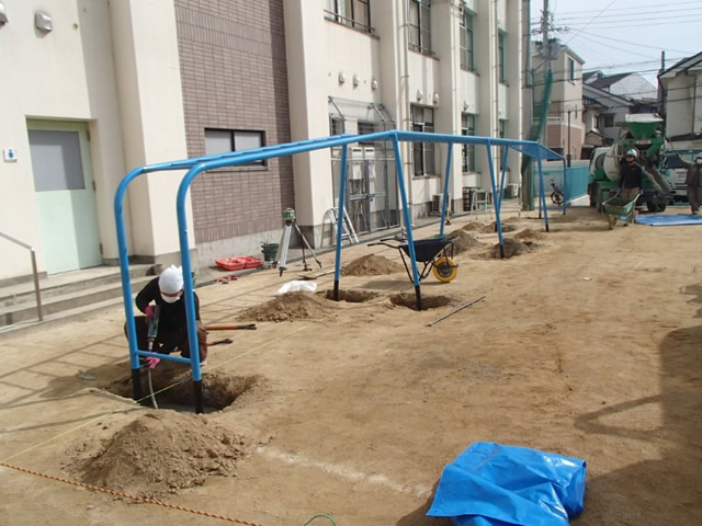 施工中の様子