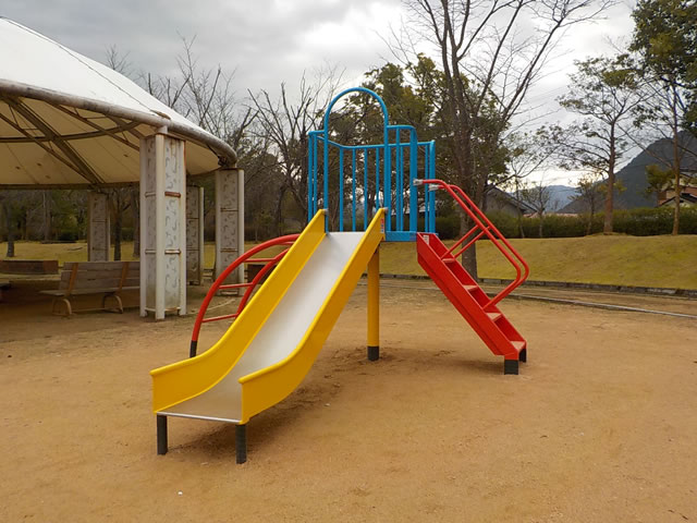 小型キッズスベリ台(太鼓橋・階段付)