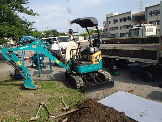 施工中の様子