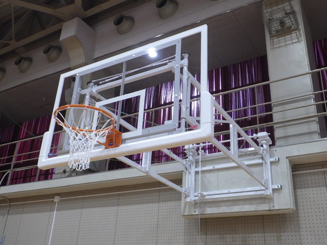兵庫県立高等学校 バスケットゴール設置事例