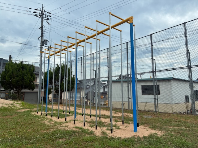 小学校遊具エリア遊具更新